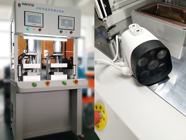 双工位户外摄像头气密性检测仪检测效果分享